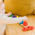 Melissa & Doug Stack and Sort Board - Wooden Educational Toy for age 2+ with 15 Solid Wood Pieces