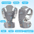 6-in-1 3-36 7-44lbs Bear Baby Carrier, Baby Carrier Newborn to Toddler with Hip Seat (Ergonomic M Position) for Month/