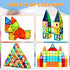 Magnetic Building Tiles for Kids, 64 PCS Educational Stacking Blocks for Boys & Girls, STEM Learning Toys
