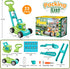 CRATIVWOOD 3-in-1 10 3-8, Summer 3 4 5 6 7 8 Bubble Lawn Mower for Kids, Bubble Machine Blower with Bubble Solution