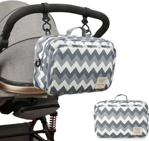 MOMIGO Baby Diaper Caddy Bag - Diaper Caddy Tote Baby Stroller Bag Nursery Storage Bin for Diapers, Wipes & Toys Mini
