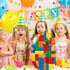 Number 6 Building Blocks Piñata, 16.5 Inch Party Supplies for 6th Birthday Decorations, Confetti Blocks Theme