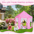 Monobeach Princess Tent - Large Playhouse Kids Castle with Star Lights for Indoor & Outdoor Games (Pink)