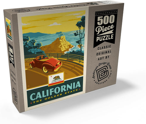 MyPuzzle California: The Golden State (Coastline) - Premium 500 Piece Jigsaw Puzzle for Adults