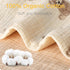 100% 52x28 Inches 28x52 Inches Organic Cotton Muslin Crib Sheets Fitted Crib Mattress Sheet for Baby Girls & Boys, Soft