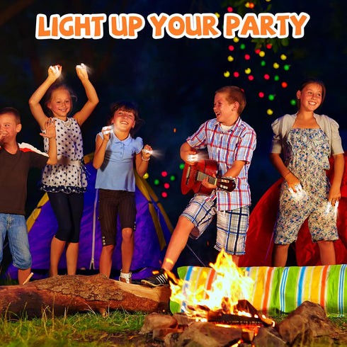 CALIFORNIA CADE ELECTRONIC Finger Lights, 50Pcs White Finger Flashlight for Kids Adult Party Favors Holiday Light up