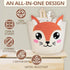 10x8" Squirrel Cotton Rope Baby Laundry Basket for Boys & Girls, Woodland Nursery Decor, Nursery Storage Basket