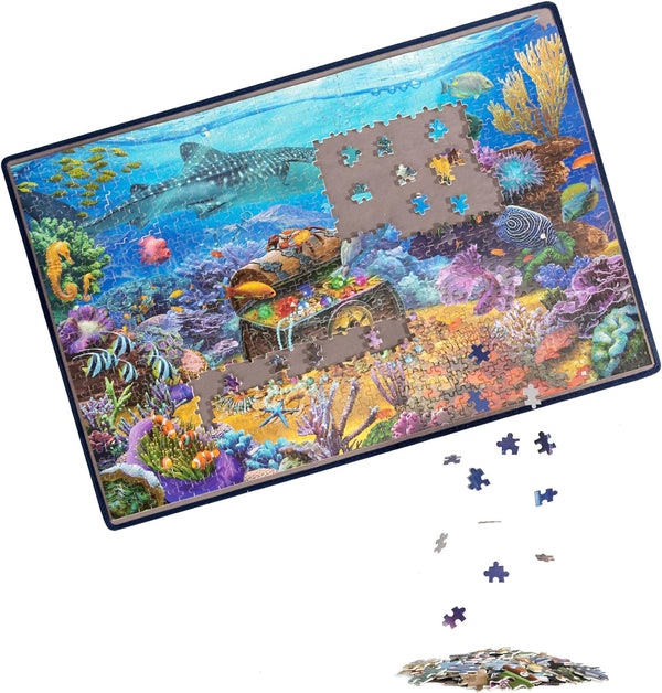 Becko US Jigsaw Puzzle Board Portable Puzzle Mat for Puzzles Storage Saver,