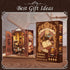 CUTEBEE Book Nook Kit - DIY Miniature House Dollhouse Kit for Adult and Teens, Booknook Bookshelf Decor Alley Model
