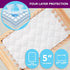 Venneti Crib Mattress Cover - Cotton Waterproof Mattress Protector - Premium Quality Hypoallergenic and Breathable