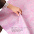 (31.5 inches) Pink Mahjong Mat, Mahjong Table Mat with Prints & Extra Dice, for Poker, Card, Mahjong, Dominoes Games