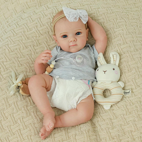 20 Inch Set 3+ WOOROY Realistic Reborn Baby Dolls - Lifelike Newborn Baby Girl with Full Vinyl Body, Real Life Baby