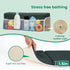 Elbow Set, Elbow Comfortable Baby Bath Kneeler and Rest Pad Thick Memory Foam Bath Kneeling Pad with Support, Baby