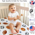Sweet Jojo Designs Fitted Baby Crib Sheets (Vintage Sports Theme) for Boys, Infant Nursery, Toddler Room - Standard