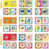 teytoy My First Soft Book, 6 PCS Nontoxic Fabric Baby Cloth Books, Early Education Toys for Toddler