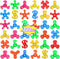 120pcs Mini Fidget Spinner Bulk, Stress Relief Sensory Fidget Toys Kids with