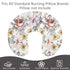 Set Baby Crib Include Crib Sheet, HNHUAMING Daisy Floral Baby Receiving Blanket, Nursing Pillow Cover for Boys Girls
