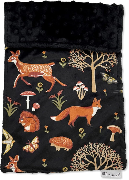 Set 5 MEG ORIGINAL Baby Boy Minky Burp Cloth of ( Forest Friends ) Handmade in The USA