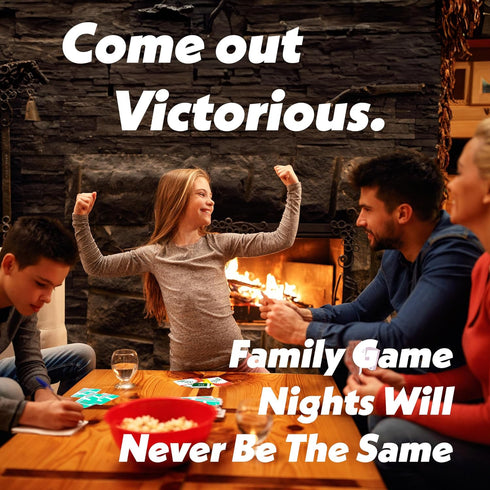 Fun Fast-Paced Game for Families, Funny Card Game for Adults, Teens, and Kids, Best for 2-4 Players