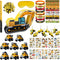 FIGEPO Construction Pinata Dump Truck Pinata for Boy Kids Construction Birthday Party Tractor