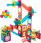 LTKFFFdp Magnetic Building Blocks - STEM Educational Toys for Kids Ages 4-12, Ball Track and 3D Stacking Set