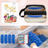 4 Packs, Damero Breastmilk Cooler Bag with Ice Breast Milk Cooler Travel Bag Fit for Milk Bags or Bottles, with Buckle