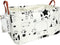 FANKANG Storage Basket, Nursery Hamper Canvas Laundry Basket, Foldable with Waterproof Coating (L, Rec-cows)