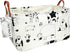 FANKANG Storage Basket, Nursery Hamper Canvas Laundry Basket, Foldable with Waterproof Coating (L, Rec-cows)