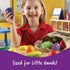 17 18 Multicolor,8 9 Learning Resources Fresh Picked Fruit And Veggie Tote, Piece, Age months+, L x W