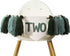 WAHAWU Greenery 2nd Birthday High Chair Banner - Nature Highchair Banner, Two Wild