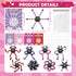 Bailiyake 24 Set Valentines Day Cards for Kids Classroom,Fingertip Spinner Sensory Toys with Cards,Transformable Chain