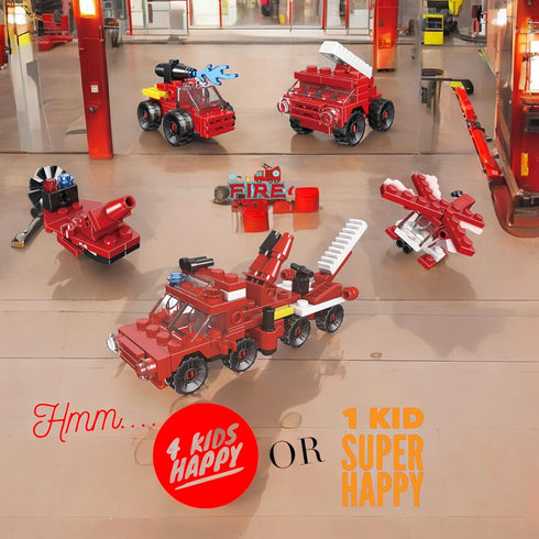 QStar 16 Mini Car Building Blocks Compatible with Lego Party Favors for Kids, Prizes for Kids Classroom, Goodie Bag