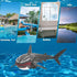 VOLANTEXRC RC Shark Toys, 2.4Ghz 1:18 Scale Remote Control Shark Swimming Pool Toy with 2 Batteries (Gray)