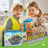 3-5 4-8, 3+ Magnetic Tiles Road Toddler Toys, Magnet Building Blocks for Kids Ages STEM Learning Construction Toys