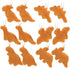 12 Pcs Dino Nugget Plush Keychain Party Favors, Mini Plush Pillow Charm Keyring for Kids Birthday