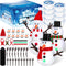 RoseFog 9 Pack Christmas Crafts, DIY Christmas Snowman Clay for Kids, Build