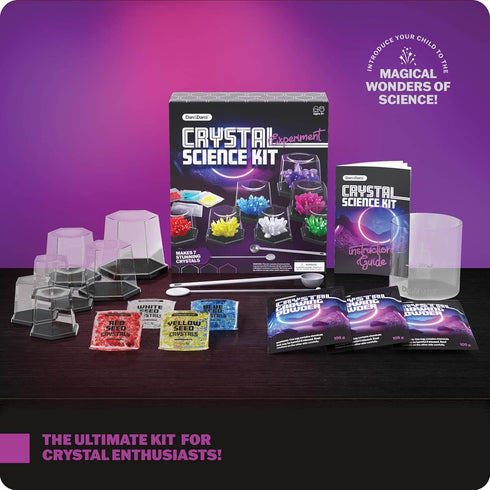 Crystal Growing Kit for Kids, Science Experiments Gifts for Boys & Girls Ages 8-14, Arts & Crafts Kits