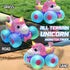 360 4WD 2.4GHz 3 4 5 6 7 8 Lehoo Castle Remote Control Car for Girls Rotating, Unicorn Monster Truck with Light