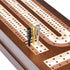 Set 2 3 Sets AMEROUS Wooden Cribbage Board Game with Magnetic Lock - Metal Pegs - Playing Cards - Continuous Track