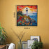 Stained Glass Lighthouse 1000 Piece Puzzles for Adults, Mosaic Beach Scenic Jigsaw