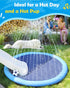 97" Summer Peteast Splash Pad for Dogs & Kids, Anti-Slip Doggie Splash Pad, Thicken Sprinkler Pool Outdoor Water Toys