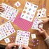 Sleepover Party Bingo Game, 24 Player Pajama Bingo Cards Set for Family Activity, Sleepover Party Supplies