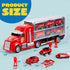 JOYIN 25 in 1 Fire Truck Vehicle Toy Set with Sounds and Lights, Mini Rescue Fire Truck Car Toy for Boys Over 3