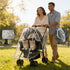 KIMILEAY Unisize Pet Stroller Rain Cover, EVA Transparent Waterproof & Windproof Cover for Snow Rain Wind, Foldable