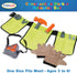 Set 3 6 Dr. STEM Toys Construction Worker Roleplay Costume with Hat, Tools, Tool Belt, Gloves, and More - Orange