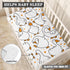 Winpema 28"x52" Cartoon Goose Fitted Crib Sheet White Goose Baby Crib Sheet Fit Standard Crib and Toddler Mattress,Crib