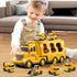 Truck Toys for Boys Ages 3-6, Toddler Car Carrier Vehicle Toy Set, Kids Toys Truck Set for Age 3-9