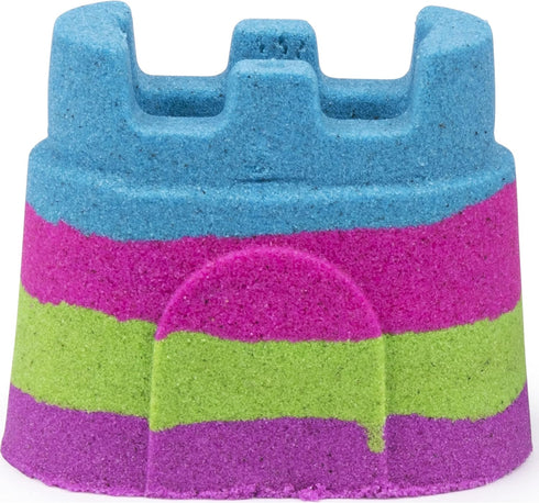 Kinetic Sand 6054549 Rainbow Castle Container - Mixed Colours