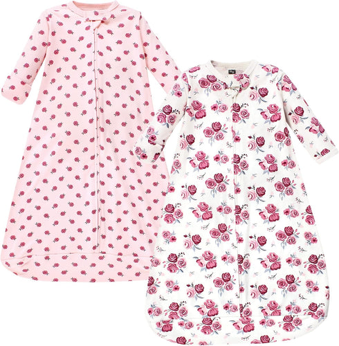 Hudson Baby Unisex Baby Cotton Long-Sleeve Wearable Sleeping Bag, Sack, Blanket