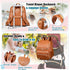 Backpack Backpack,Baby Straps,5 Weitars Diaper Bag Leather Baby Diaper Bag with Changing Pad Travel Diaper Bag